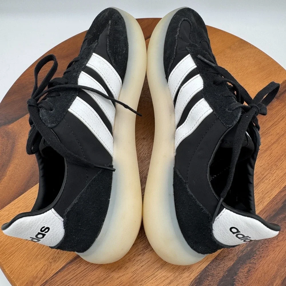 Adidas Barrera Decode Shoes Mens 9.5 Black White Walking Athletic Sneakers